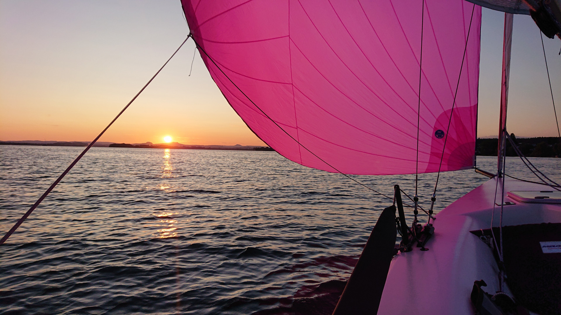 Melges Sonnenuntergang