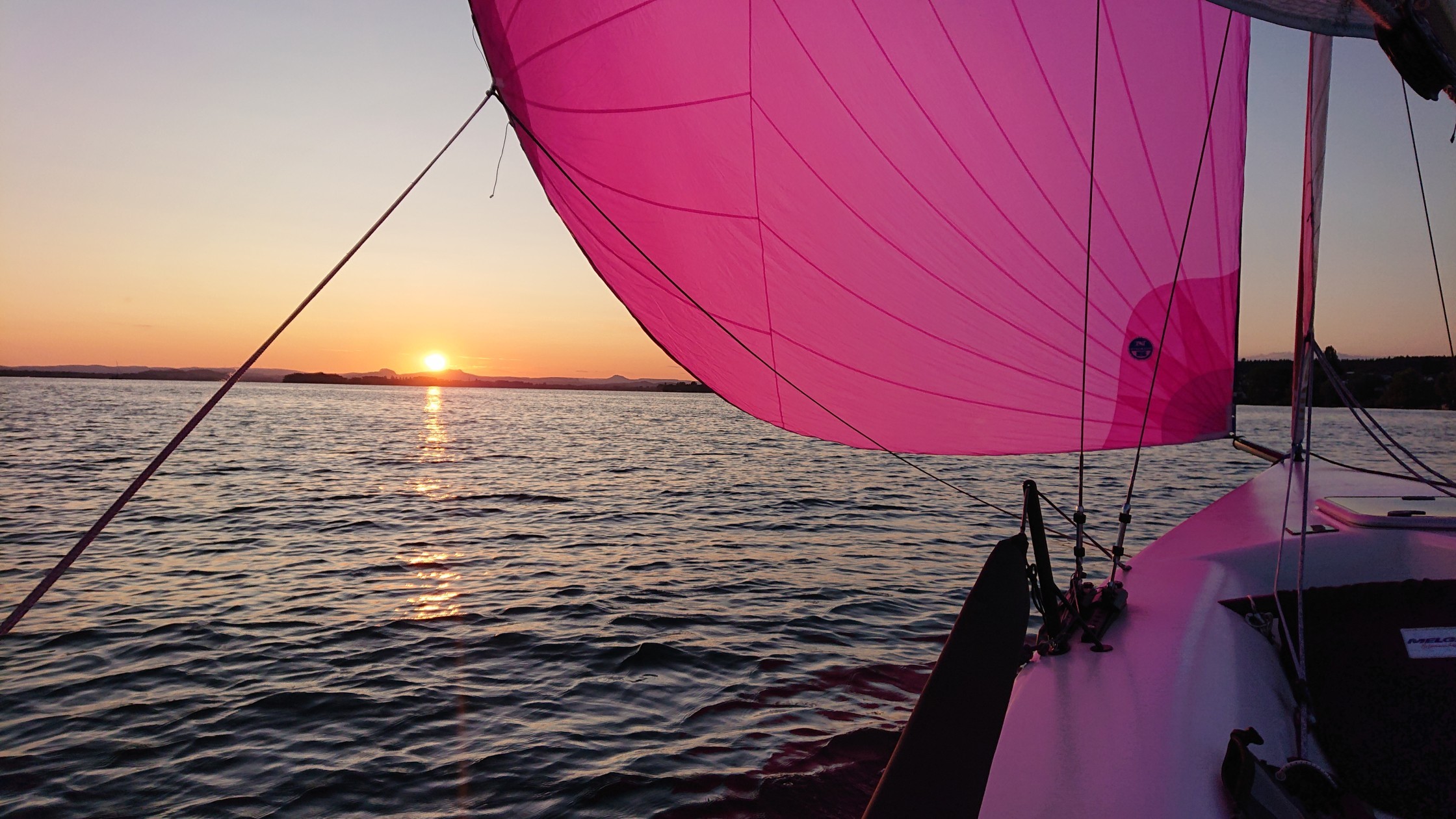 Melges Sonnenuntergang